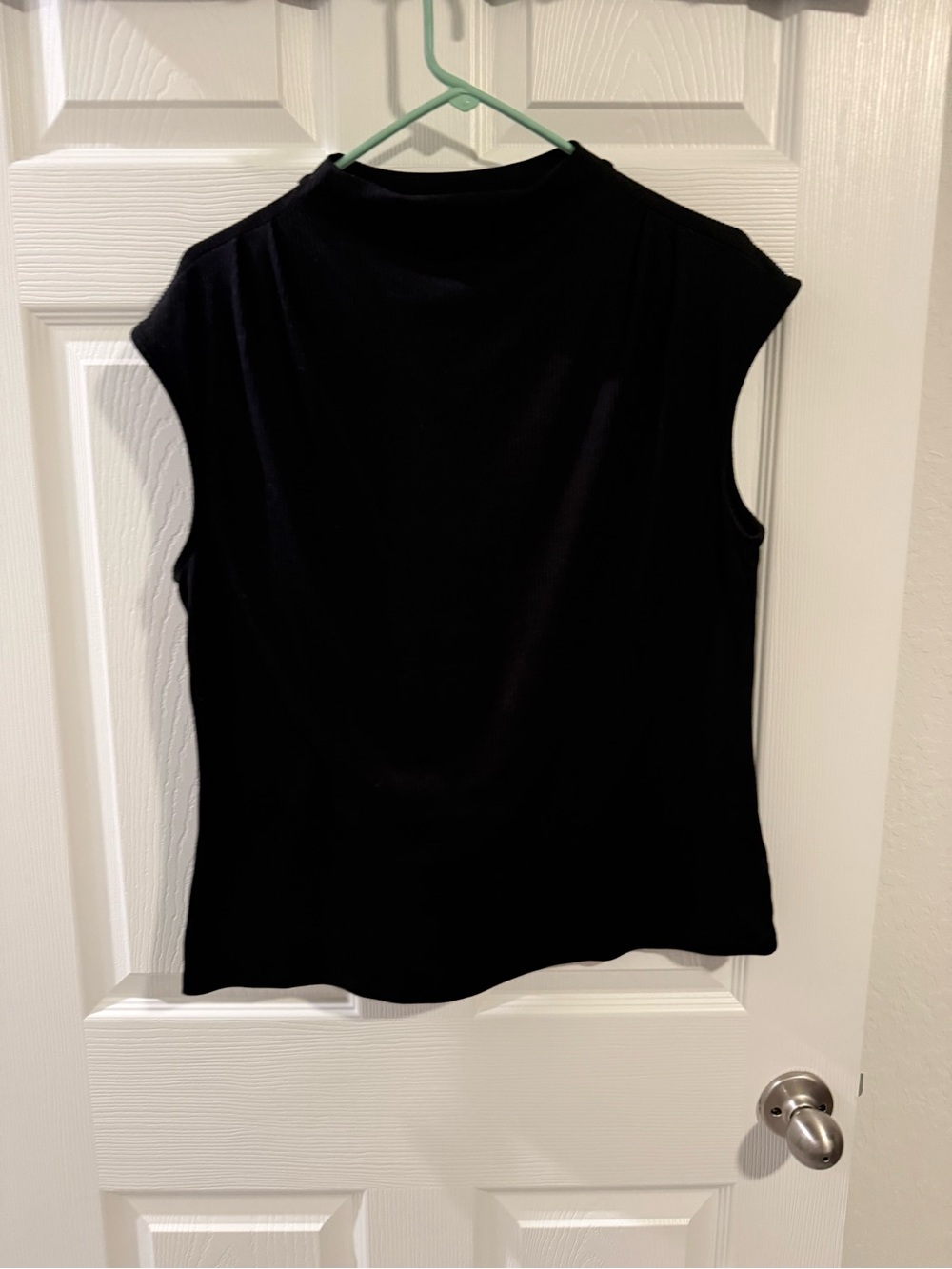 Classic Sleeveless Black Women's Top